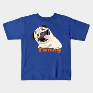 Funny Pug Kids T-Shirt